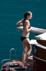 HANNAH BAGSHAWE in Bikini on Vacation in Positano 08/23/2019