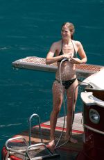 HANNAH BAGSHAWE in Bikini on Vacation in Positano 08/23/2019