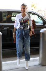 HEIDI KLUM Arrives at LAX Airport in Los Angeles 08/24/2019