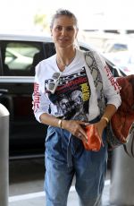 HEIDI KLUM Arrives at LAX Airport in Los Angeles 08/24/2019