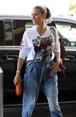 HEIDI KLUM Arrives at LAX Airport in Los Angeles 08/24/2019