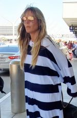 HEIDI KLUM at LAX Airport in Los Angeles 08/19/2019