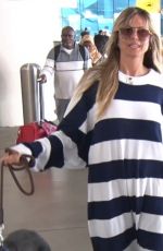 HEIDI KLUM at LAX Airport in Los Angeles 08/19/2019