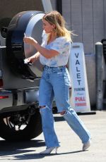 HILARY DUFF at a Valet in Los Angeles 08/29/2019