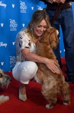 HILARY DUFF at D23 Disney+ Event in Anaheim 08/23/2019