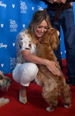 HILARY DUFF at D23 Disney+ Event in Anaheim 08/23/2019