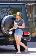 HILARY DUFF Out and About in Studio City 08/03/2019