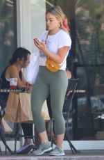 HILARY DUFF Out Shopping in Los Angeles 08/21/2019