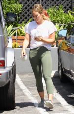 HILARY DUFF Out Shopping in Los Angeles 08/21/2019