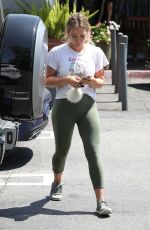 HILARY DUFF Out Shopping in Los Angeles 08/21/2019