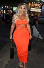 HOLLY HAGAN Night Out in London 08/07/2019