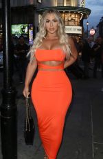HOLLY HAGAN Night Out in London 08/07/2019