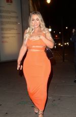 HOLLY HAGAN Night Out in London 08/07/2019