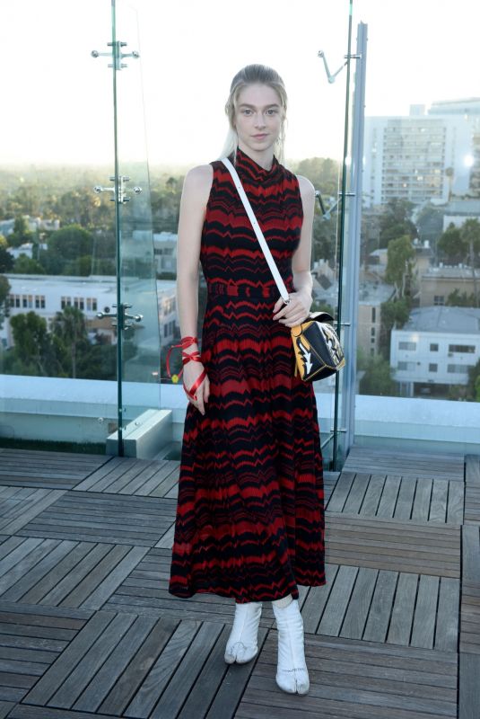 HUNTER SCHAFER at Instyle’s Badass Women Dinner with Foster Grant in West Hollywood 08/13/2019
