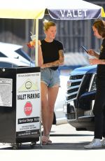 IRELAND BALDWIN in Denim Shorts Out in Los Angeles 08/05/2019