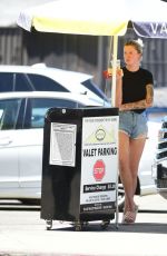 IRELAND BALDWIN in Denim Shorts Out in Los Angeles 08/05/2019