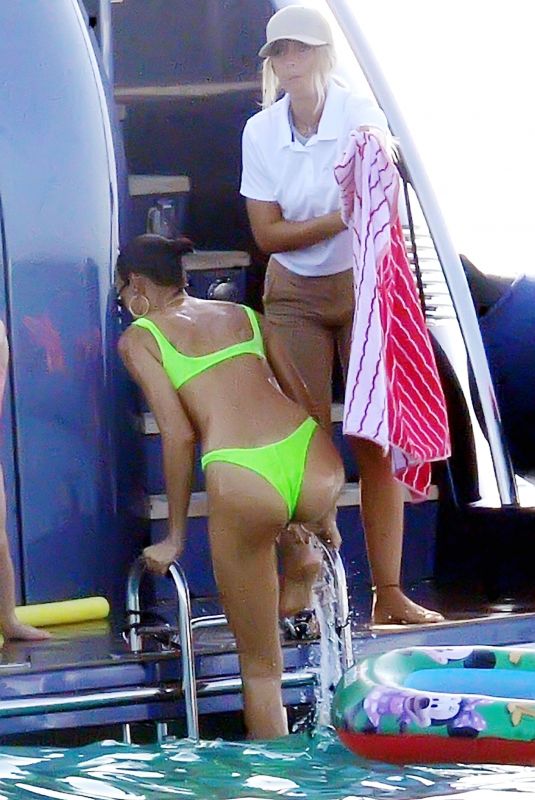 IRINA SHAYK in Bikini on Vacation in Ibiza 08/07/2019