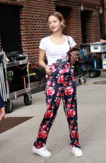 IRIS APATOW Arrives at Late Show Starring Stephen Colbert in New York 07/29/2019