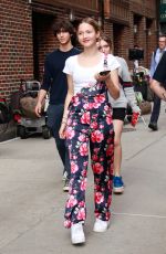 IRIS APATOW Arrives at Late Show Starring Stephen Colbert in New York 07/29/2019