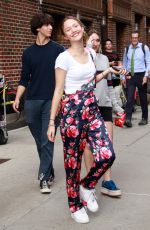 IRIS APATOW Arrives at Late Show Starring Stephen Colbert in New York 07/29/2019