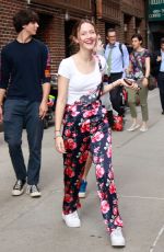 IRIS APATOW Arrives at Late Show Starring Stephen Colbert in New York 07/29/2019