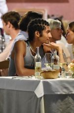 IRIS LAW and Jyrrel Roberts Out for Dinner in Portofino 08/13/2019