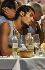 IRIS LAW and Jyrrel Roberts Out for Dinner in Portofino 08/13/2019