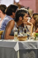 IRIS LAW and Jyrrel Roberts Out for Dinner in Portofino 08/13/2019
