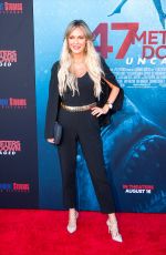 JASMINE DUSTIN at 47 Meters Down: Uncaged Premiere in Los Angeles 08/13/2019