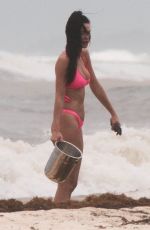 JAYDENICOLE and TINA LOUISE in Bikinis on the Beach in Tulum 06/18/2019