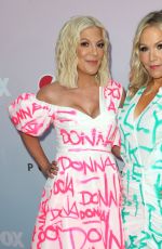 JENNIE GARTH and TORI SPELLING at Beverly Hills 90210 Peach Pit Pop-up in Los Angeles 08/03/2019