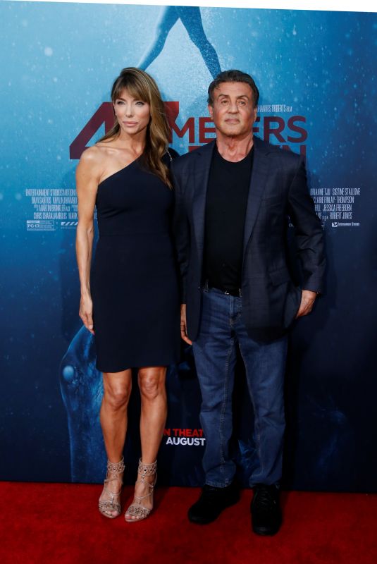 JENNIFER FLANVIN and Sylvester Stallone at 47 Meters Down: Uncaged Premiere in Los Angeles 08/13/2019