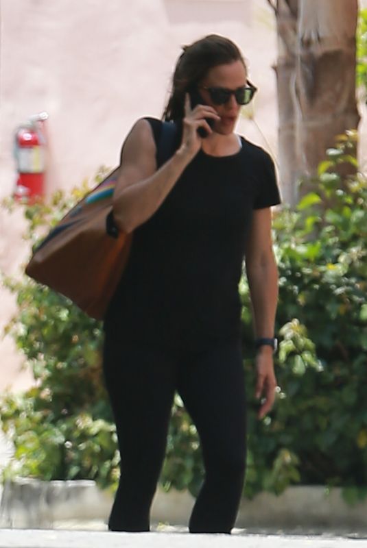 JENNIFER GARNER Leaves Body by Simone Gym in West Hollywood 08/22/2019