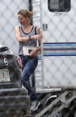 JENNIFER LAWRENCE Leaves Her Trailer on the Set in New Orleans 08/15/2019