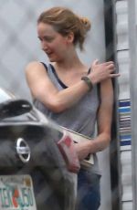 JENNIFER LAWRENCE Leaves Her Trailer on the Set in New Orleans 08/15/2019
