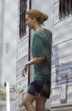JENNIFER LAWRENCE Leaves Her Trailer on the Set in New Orleans 08/15/2019
