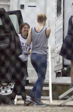 JENNIFER LAWRENCE Leaves Her Trailer on the Set in New Orleans 08/15/2019