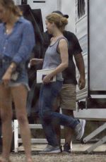JENNIFER LAWRENCE Leaves Her Trailer on the Set in New Orleans 08/15/2019