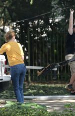 JENNIFER LAWRENCE on the Set of Untitled Soldier Project in New Orleans 07/31/2019