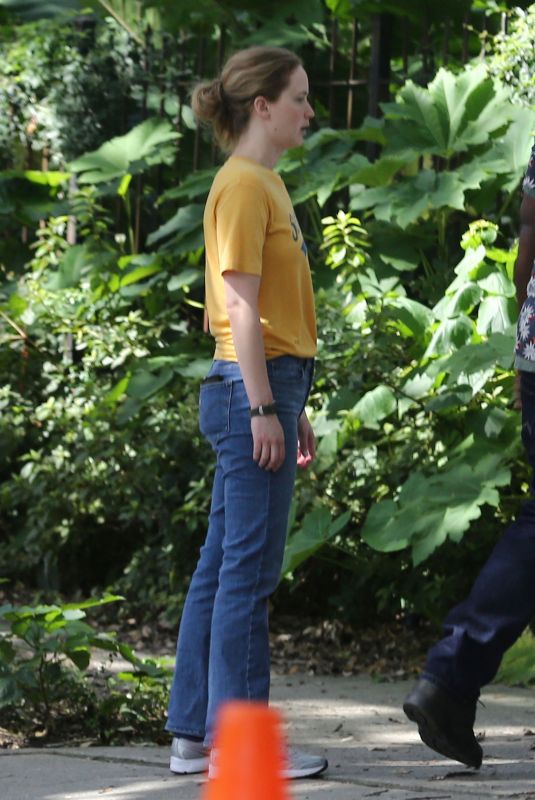 JENNIFER LAWRENCE on the Set of Untitled Soldier Project in New Orleans 07/31/2019