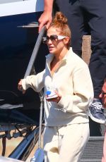 JENNIFER LOPEZ and Alex Rodriguez Arrives at a Private Jet in Los Angeles 08/23/2019