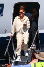 JENNIFER LOPEZ and Alex Rodriguez Arrives at a Private Jet in Los Angeles 08/23/2019