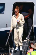 JENNIFER LOPEZ and Alex Rodriguez Arrives at a Private Jet in Los Angeles 08/23/2019
