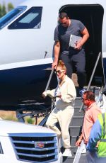 JENNIFER LOPEZ and Alex Rodriguez Arrives at a Private Jet in Los Angeles 08/23/2019