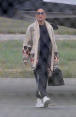 JENNIFER LOPEZ and Alex Rodriguez Arriving in New York on a Private Jet 08/14/2019