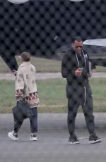 JENNIFER LOPEZ and Alex Rodriguez Arriving in New York on a Private Jet 08/14/2019