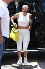 JENNIFER LOPEZ Heading to a Gym in Miami 08/28/2019