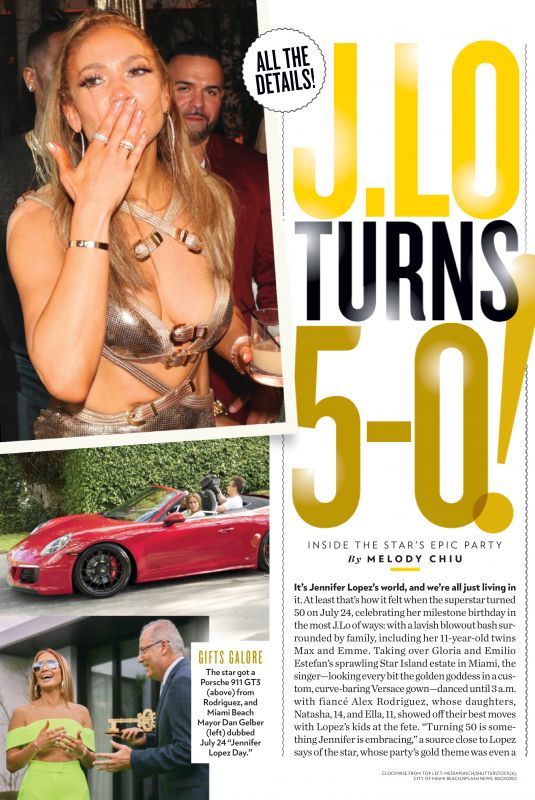 JENNIFER LOPEZ in People Magazine, August 2019