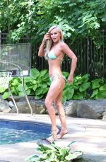 JENNY MCCARTHY in Bikini at a Pool in Los Angeles 08/14/2019