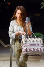 JESSICA ALBA Arrives at Her Office in Los Angeles 08/26/2019